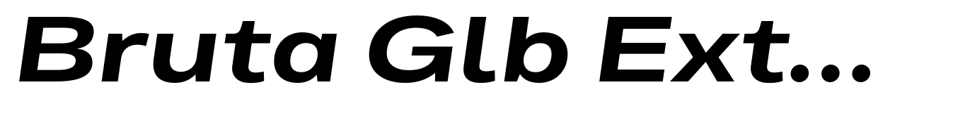Bruta Glb Extended Bold Italic